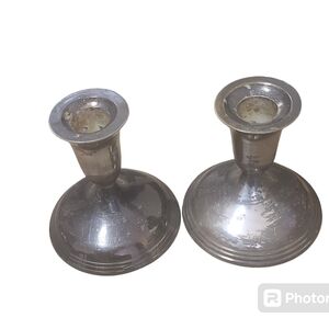 Leonard India pair of vintage Candlesticks